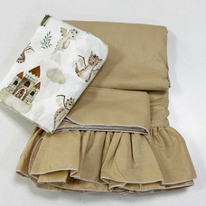 Крыша и шторы для кроватки домика ТД-45